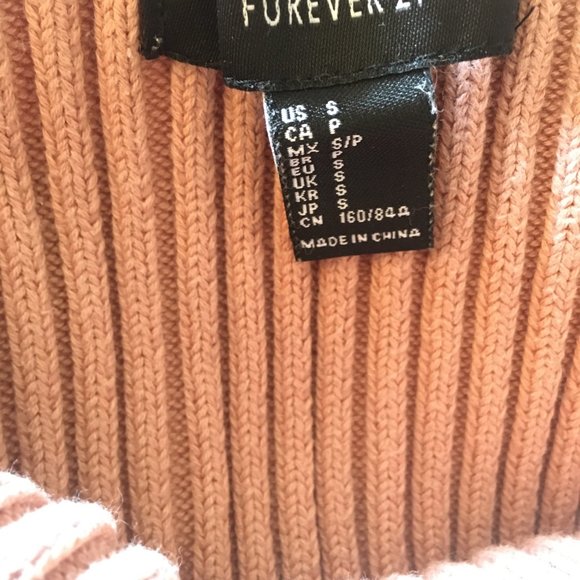 Forever 21 Pink Ribbed Halter Top - Picture 3 of 3